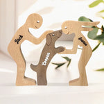 Custom Name Three-Figure Display Decor - Personalized Custom Sculpture