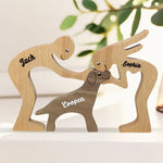 Custom Name Three-Figure Display Decor - Personalized Custom Sculpture