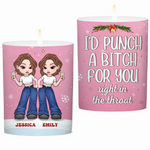 Friends Are Like Stars - Bestie Personalized Custom Smokeless Scented Candle - Christmas Gift For Best Friends, BFF, Sisters