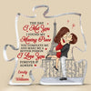 Love Is The Greatest Adventure - Couple Personalized Custom Puzzle Shaped Acrylic Plaque - Gift For Husband Wife, Anniversary, LGBTQ+