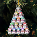 At Christmas Play And Make Good Cheer - Family Personalized Custom Ornament - Acrylic Custom Shaped - Christmas Gift For Family Members