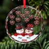 Grandma, Your Love Has Shaped Me In Lasting Ways - Family Personalized Custom Circle Glass Ornament - New Arrival, Christmas Gift For Grandma, Grandpa AMZ