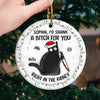 Life Is Too Short For Fake Friends - Friend Personalized Custom 3D Inflated Effect Printed Ornament - Ceramic Round Shaped - Christmas Gift For Best Friends, Sisters, Family Members, Coworkers