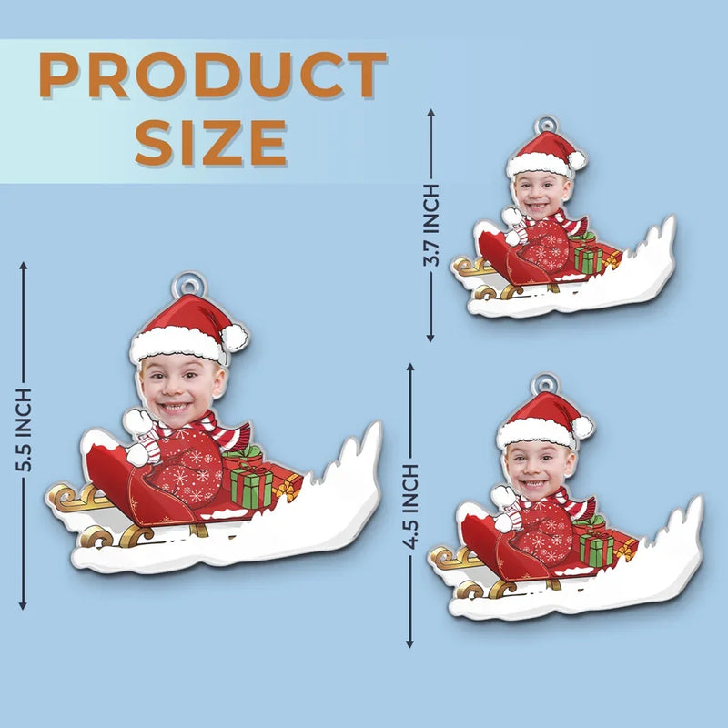 Custom Photo Kids Make The Holiday Season Unforgettable - Family Personalized Custom Ornament - Acrylic Custom Shaped - Christmas Gift For Kids