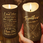 With You, I Have Everything I Need - Couple Personalized Custom LED Candle - Christmas Gift For Husband Wife, Anniversary