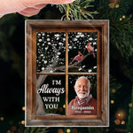Custom Photo Your Love Lives On In Our Hearts - Memorial Personalized Custom Ornament - Acrylic Custom Shaped - Sympathy Gift, Christmas Gift For Family