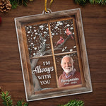 Custom Photo Your Love Lives On In Our Hearts - Memorial Personalized Custom Ornament - Acrylic Custom Shaped - Sympathy Gift, Christmas Gift For Family