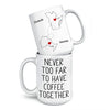 Whether Near Or Far, We Can Always Have A Drink Together - Bestie Personalized Custom Mug - Christmas Gift For Best Friends, BFF, Sisters