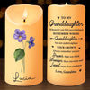 Love Is The Flower You’ve Got To Let Grow - Family Personalized Custom LED Candle - Christmas Gift For Son, Daughter, Grandson, Granddaughter