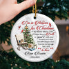 You Are Deeply Missed - Memorial Personalized Custom Ornament - Ceramic Round Shaped - Sympathy Gift, Christmas Gift For Family Members