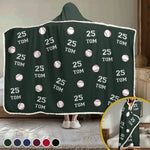 Just Play - Personalized Custom Snuggle Blanket, Hoodie Blanket - Christmas Gift For Sport Lovers, Sport Players