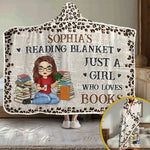 Lost In A Good Book - Personalized Custom Snuggle Blanket, Hoodie Blanket - Christmas Gift For Book Lovers