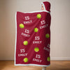 Play Hard, Play Smart - Personalized Custom Snuggle Blanket, Hoodie Blanket - Christmas Gift For Sport Lovers, Sport Players