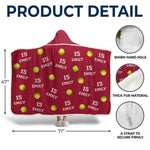 Play Hard, Play Smart - Personalized Custom Snuggle Blanket, Hoodie Blanket - Christmas Gift For Sport Lovers, Sport Players