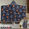 Rise And Grind - Personalized Custom Snuggle Blanket, Hoodie Blanket - Christmas Gift For Sport Lovers, Sport Players