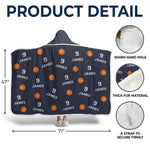 Rise And Grind - Personalized Custom Snuggle Blanket, Hoodie Blanket - Christmas Gift For Sport Lovers, Sport Players