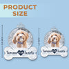 Custom Photo You Left Paw Prints On Our Hearts - Memorial Personalized Custom Ornament - Acrylic Custom Shaped - New Arrival, Sympathy Gift, Christmas Gift For Pet Owners, Pet Lovers AMZ