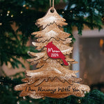 Your Memory Is Forever Etched In Our Hearts - Memorial Personalized Custom Ornament - Wood Custom Shaped - Sympathy Gift, Christmas Gift For Family Members