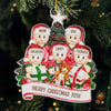 Home Is Where The Holiday Magic Happens - Family Personalized Custom Ornament - Acrylic Custom Shaped - Christmas Gift For Family Members