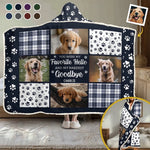 Custom Photo Once By My Side, Forever In My Heart - Memorial Personalized Custom Snuggle Blanket, Hoodie Blanket - Sympathy Gift, Christmas Gift For Pet Owners, Pet Lovers