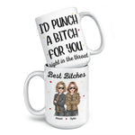 Life Is Sweeter With A Bestie By Your Side - Bestie Personalized Custom Mug - Christmas Gift For Best Friends, BFF, Sisters