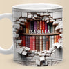 Books Are A Gateway To The World And Beyond - Personalized Custom Mug - Christmas Gift For Book Lovers