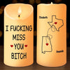 I Dream Of Living Closer To You - Bestie Personalized Custom LED Candle - Christmas Gift For Best Friends, BFF, Sisters
