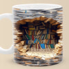 A Book A Day Keeps Reality Away - Personalized Custom Mug - Christmas Gift For Book Lovers