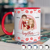 Together Is Our Favorite Place To Be -  Couple Personalized Custom Accent Mug - Christmas Gift For Husband Wife, Anniversary