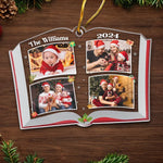 Custom Photo Love Grows Best In Families - Family Personalized Custom Ornament - Acrylic Custom Shaped - Christmas Gift For Family Members