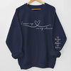 Time Together As A Family Is A Gift - Family Personalized Custom Unisex Sweatshirt, Hoodie With Design On Sleeve - Christmas Gift For Family Members