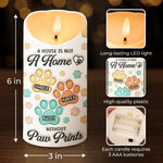 Fur Babies Make Life Sweeter - Dog & Cat Personalized Custom 3D Inflated Effect Printed LED Candle - Christmas Gift For Pet Owners, Pet Lovers
