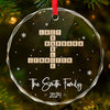 Sending Love And Comfort During This Time - Family Personalized Custom Circle Glass Ornament - New Arrival, Christmas Gift For Family Members AMZ