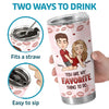 Time Only Deepens The Love We Share - Couple Personalized Custom Tumbler - Christmas Gift For Husband Wife, Anniversary