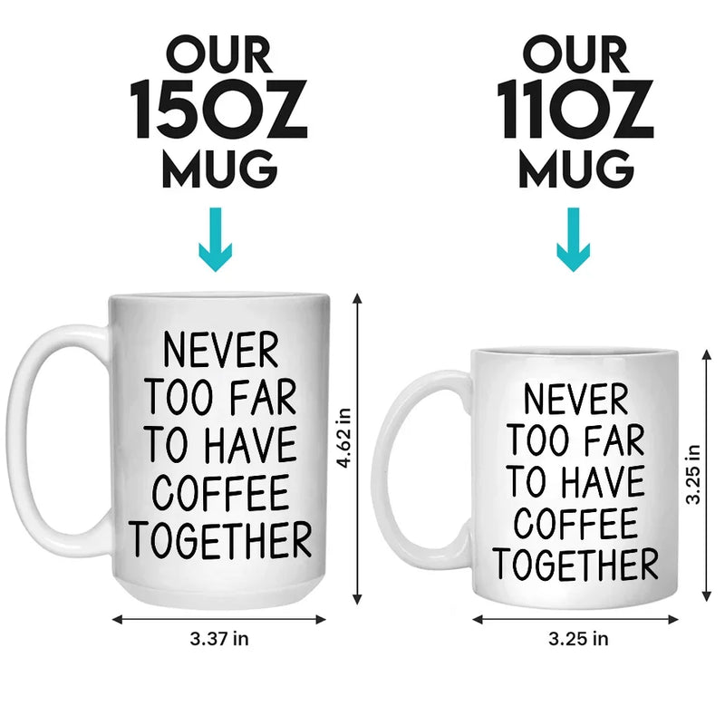Long Distance Cherishing Moments With My Besties This Holiday - Bestie Personalized Custom Mug - Christmas Gift For Best Friends, BFF, Sisters