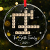 AMZ - Sending Love And Comfort During This Time - Family Personalized Custom Circle Glass Ornament - New Arrival, Christmas Gift For Family Members