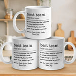 Best Team - Coworker Personalized Custom Mug - New Arrival, Christmas Gift For Coworkers, Work Friends, Colleagues - AMZ