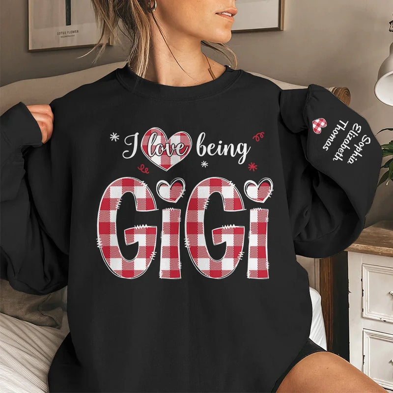 A Mother's Love Is The Purest Form Of Magic - Family Personalized Custom Unisex Sweatshirt, Hoodie With Design On Sleeve - Christmas Gift For Mom, Grandma