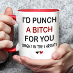 We Fit Together Like Fun And Funny - Bestie Personalized Custom Accent Mug - Christmas Gift For Best Friends, BFF, Sisters