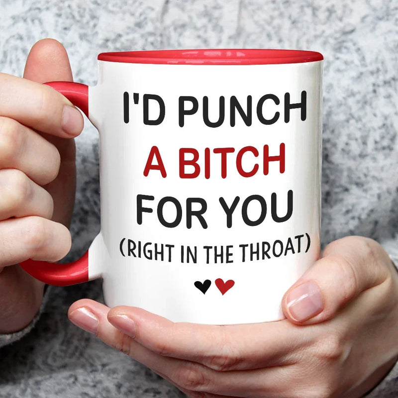 We Fit Together Like Fun And Funny - Bestie Personalized Custom Accent Mug - Christmas Gift For Best Friends, BFF, Sisters