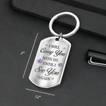 Until I See You Again - Memorial Personalized Custom Keychain - Sympathy Gift, Christmas Gift For Family Members