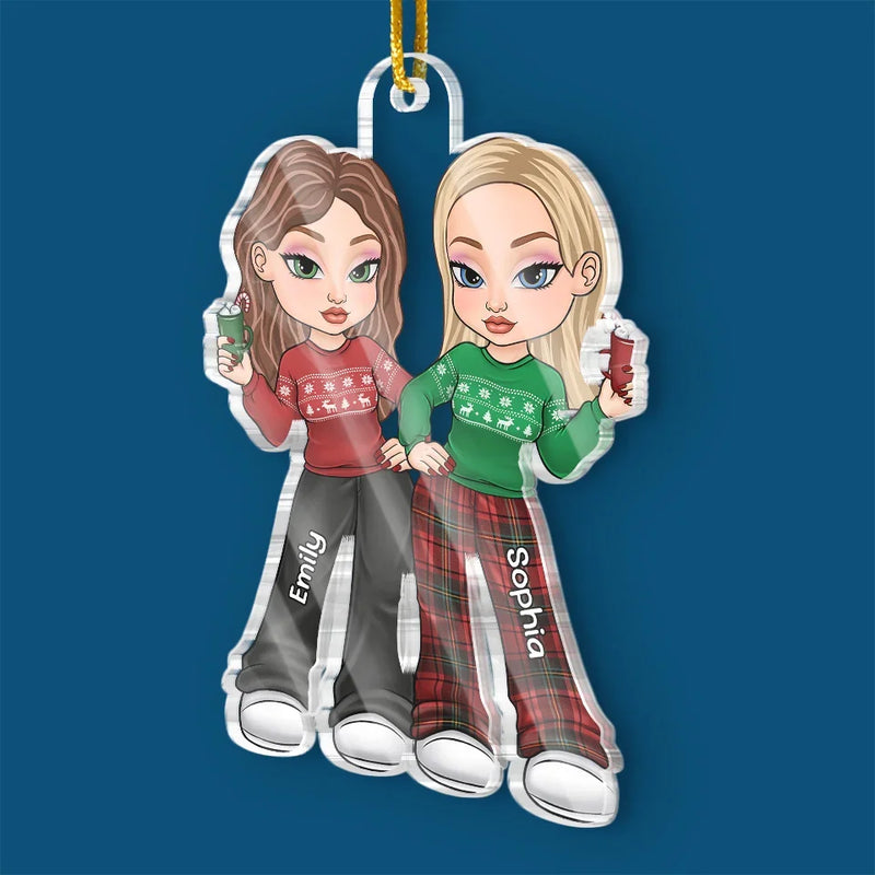 Of All Possessions A Friend Is The Most Precious - Bestie Personalized Custom Ornament - Acrylic Custom Shaped - Christmas Gift For Best Friends, BFF, Sisters