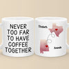Together In Spirit, Even With A Drink Apart - Bestie Personalized Custom Mug - Christmas Gift For Best Friends, BFF, Sisters