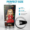 Just A Girl Who Loves Books - Personalized Custom Tumbler - Christmas Gift For Book Lovers