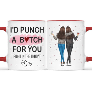 We Go Together Like Crazy And Crazier - Bestie Personalized Custom Accent Mug - Christmas Gift For Best Friends, BFF, Sisters