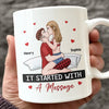 Every Kiss Is A Promise Of Forever - Couple Personalized Custom Mug - Christmas Gift For Husband Wife, Anniversary