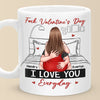 I Love You Everyday - Couple Personalized Custom Mug - Valentine Gift For Husband Wife, Anniversary