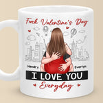 Sit On My Face I Mean I Love You - Couple Personalized Custom Mug - Valentine Gift For Husband Wife, Anniversary