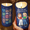 10 Reasons Why You Are My Sister - Bestie Personalized Custom LED Candle - Christmas Gift For Best Friends, BFF, Sisters