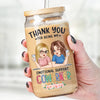 Ceci est votre rappel que vous êtes génial - Tasse en verre personnalisée Bestie, tasse à café glacé - Cadeau de Noël pour les meilleurs amis, BFF, sœurs, collègues